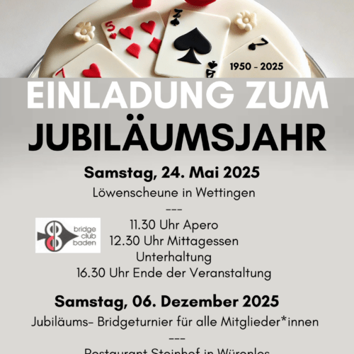 Das 75. Jubiläum des BCB – 1.Teil