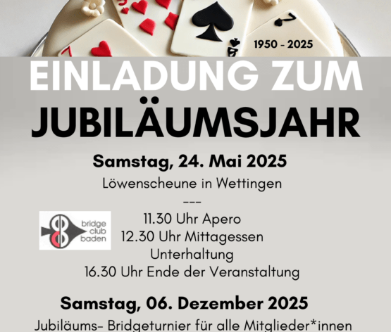 Das 75. Jubiläum des BCB – 1.Teil