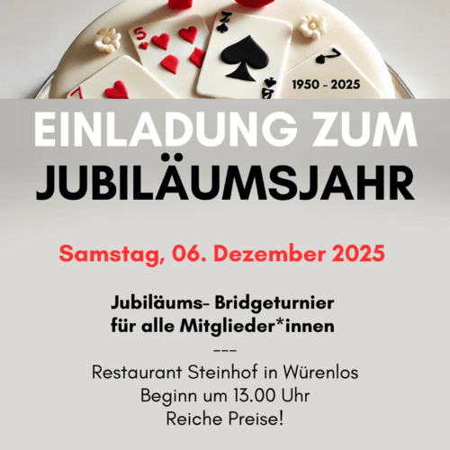 Jubiläumsturnier für alle Mitglieder